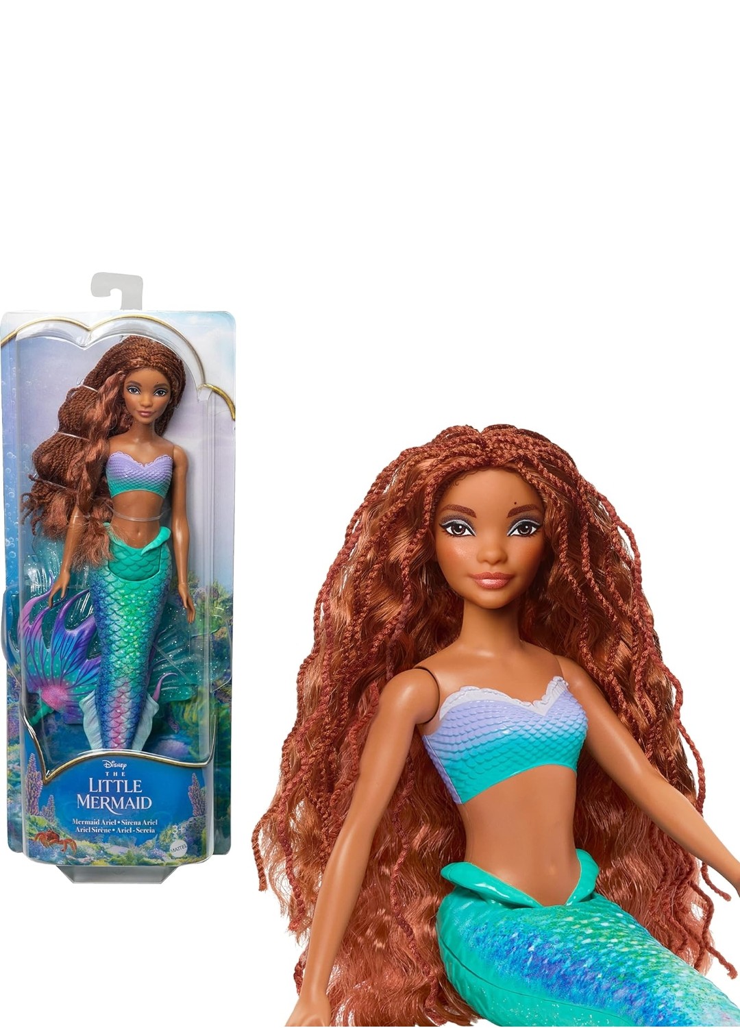 美国代购迪士尼电影周边小美人鱼爱丽儿公主玩具玩偶娃娃