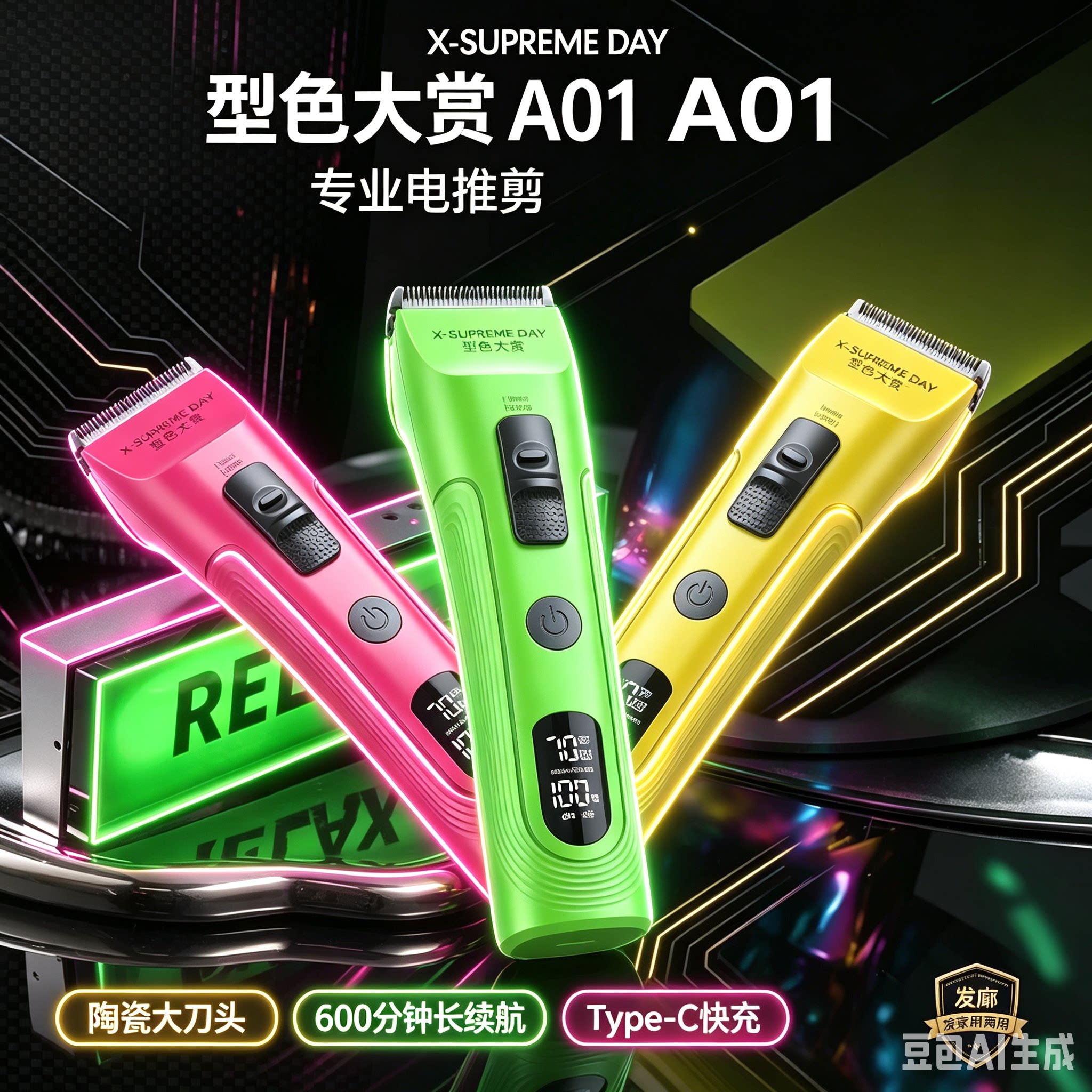 理发店电推剪剃头发专用大功率电理发器