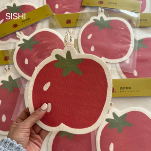 四时有梨 定制木浆棉洗碗擦木浆棉抹布