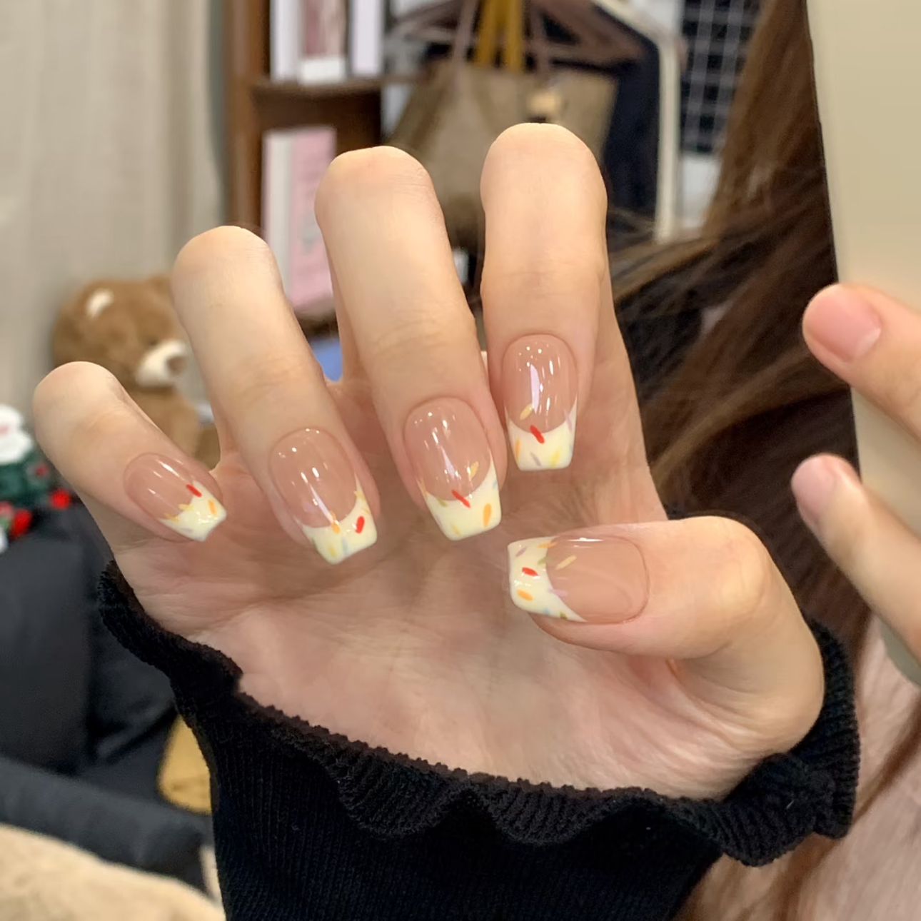金金酱穿戴甲奶黄法式焦糖布丁