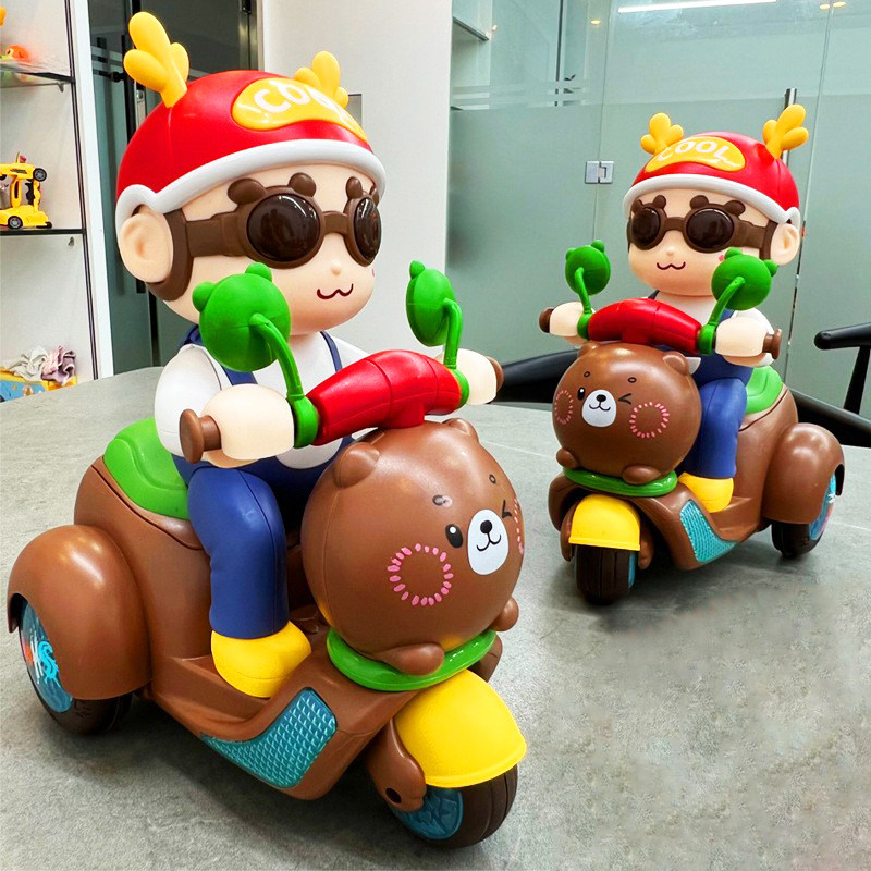 圣诞卡通特技三轮车玩具