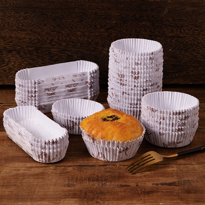 面包纸托蛋糕热狗淋膜托纸耐高温不粘风车船型8cm圆纸杯烘焙底托