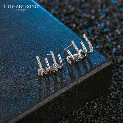 仿耳夹耳钉女气质韩国简约925纯银个性耳挂式耳饰百搭新款24耳环