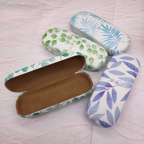 Корейский маленький прозрачный стиль листья большой шаблон шаблона оптических миопий