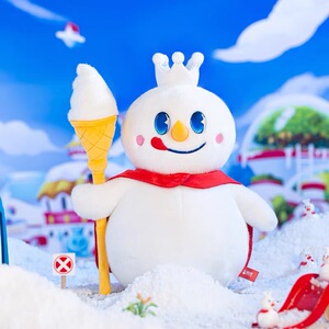 蜜雪冰城毛绒玩偶15厘米雪王毛绒挂件升级款雪王毛绒公仔玩具玩偶