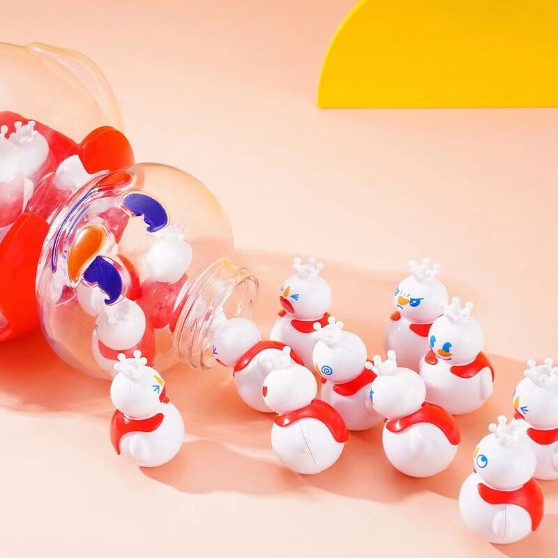 蜜雪冰城不倒翁盲盒黑色隐藏款雪王不倒翁套盒桌面小摆件儿童益智