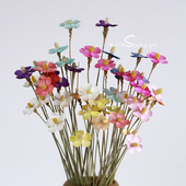 酒店客厅家居装 紫罗兰仿真干花束 北欧风简约小清新 饰摆件永生花