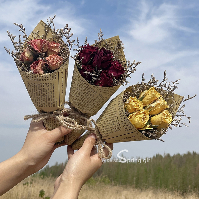 多头玫瑰迷你小花束520七夕礼物