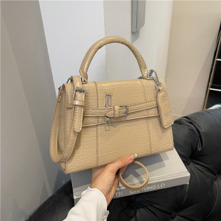 日本ぜいた简约时尚 潮流鳄鱼纹bags跨境外贸高级小众设计单肩斜挎