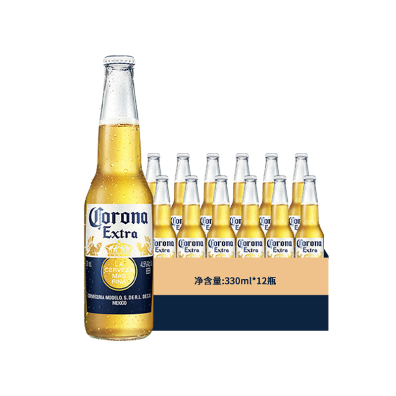 【12月底临期】CORONA科罗娜啤酒墨西哥风味啤酒330ml*12瓶专享