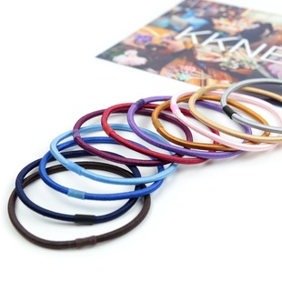 knk基础发饰 不伤发简约细皮筋高弹打底百搭发绳舞蹈盘发女黑发圈