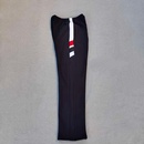 藏蓝色拼接白红蓝白条休闲加绒长裤 运动裤 同款 定做春秋冬男女校裤