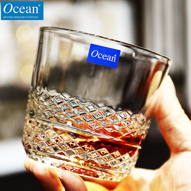 泰国进口威士忌酒杯水晶玻璃洋酒杯XO酒杯啤酒杯高级感水杯套装