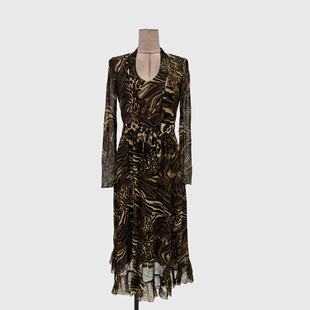 非质量问题no退no换 连衣裙 国内线下古源专柜代购 V领两件套长袖