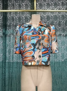 国内线下古源代购彩色石阶短上衣 NO退NO换介意者慎拍