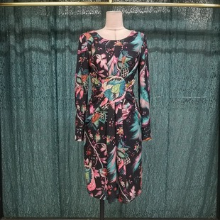 no退no换介意者慎拍 连衣裙 国内线下古源代购 镜花水月圆领长袖