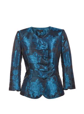 国内线下代购古源前胸抽皱包扣暗花上衣 no退no换介意者慎拍