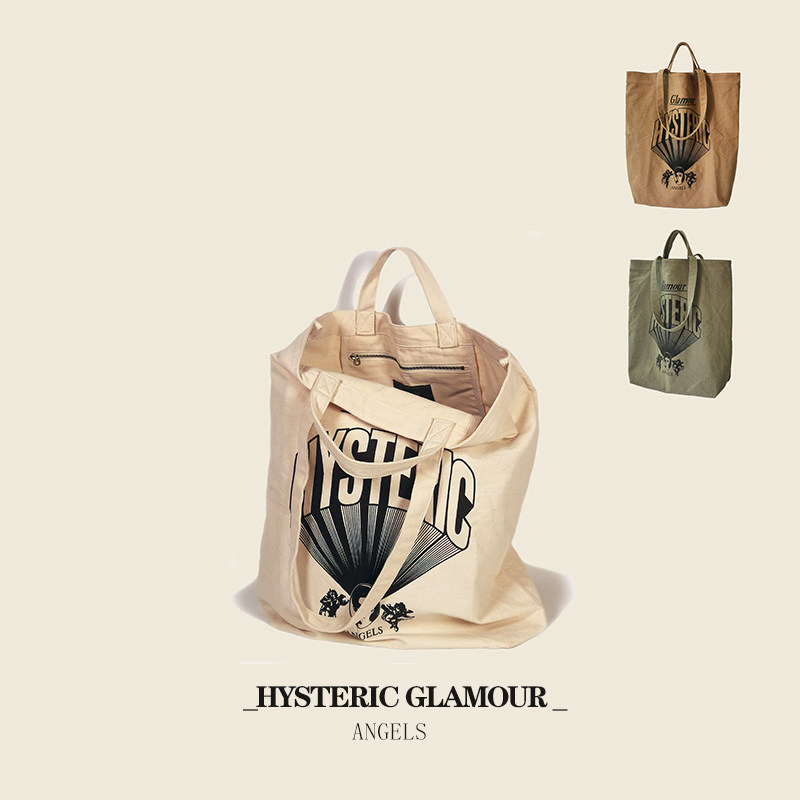 HYSTERICGLAMOUR帆布购物袋文艺