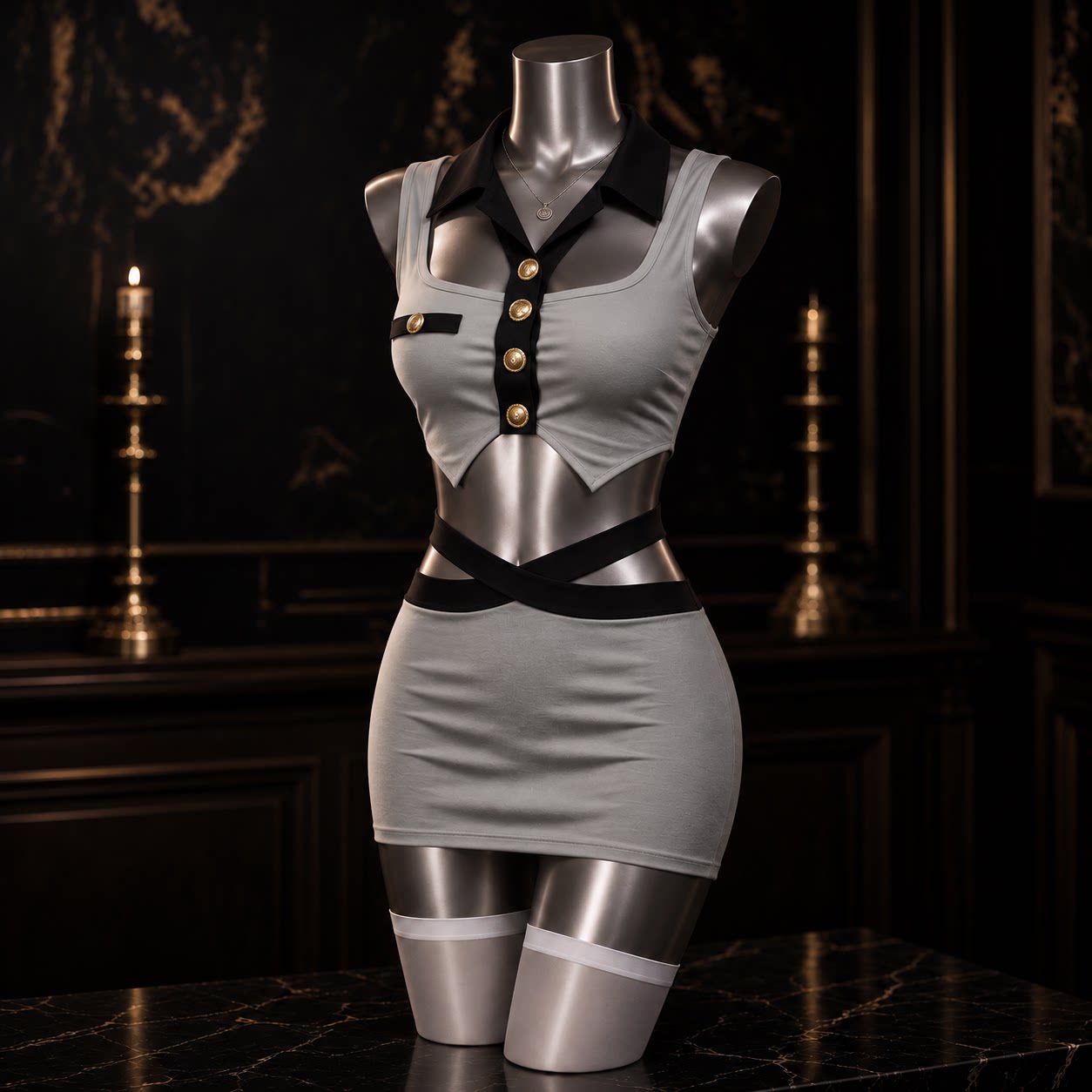 「cmcf -霁」女士情调趣味制服禁欲系秘书ol套装性感约会内衣战袍