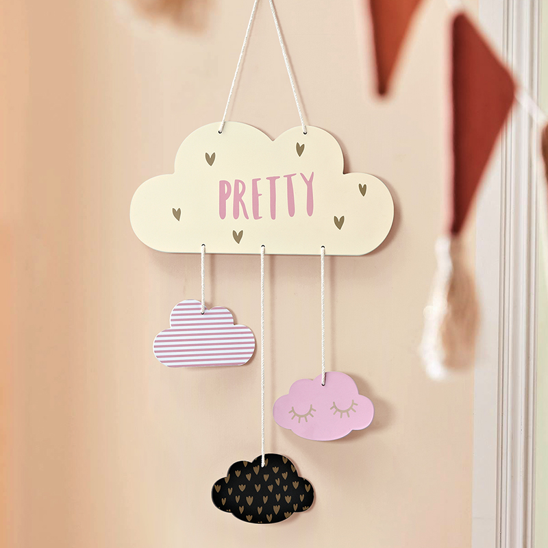 儿童房挂件，云朵主题装饰。