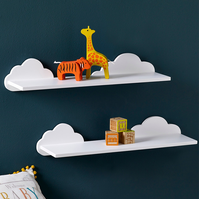 云朵置物架，儿童房墙面收纳。