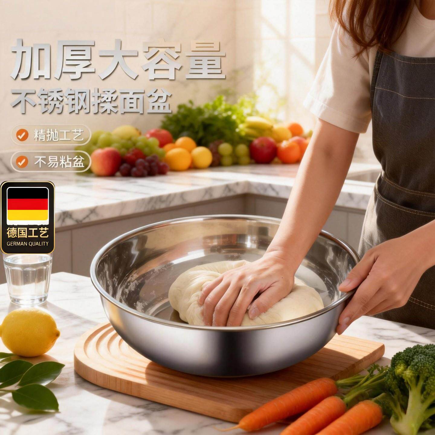 德国工艺不锈钢汤锅家用