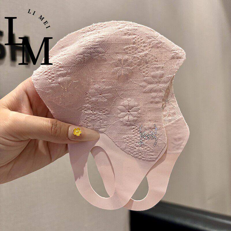蕾丝口罩女春夏季防晒薄