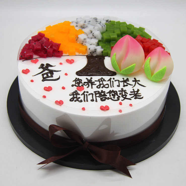新潮蛋糕模型 新款祝寿寿桃系列仿真生日蛋糕 庆生祝寿贺寿模型