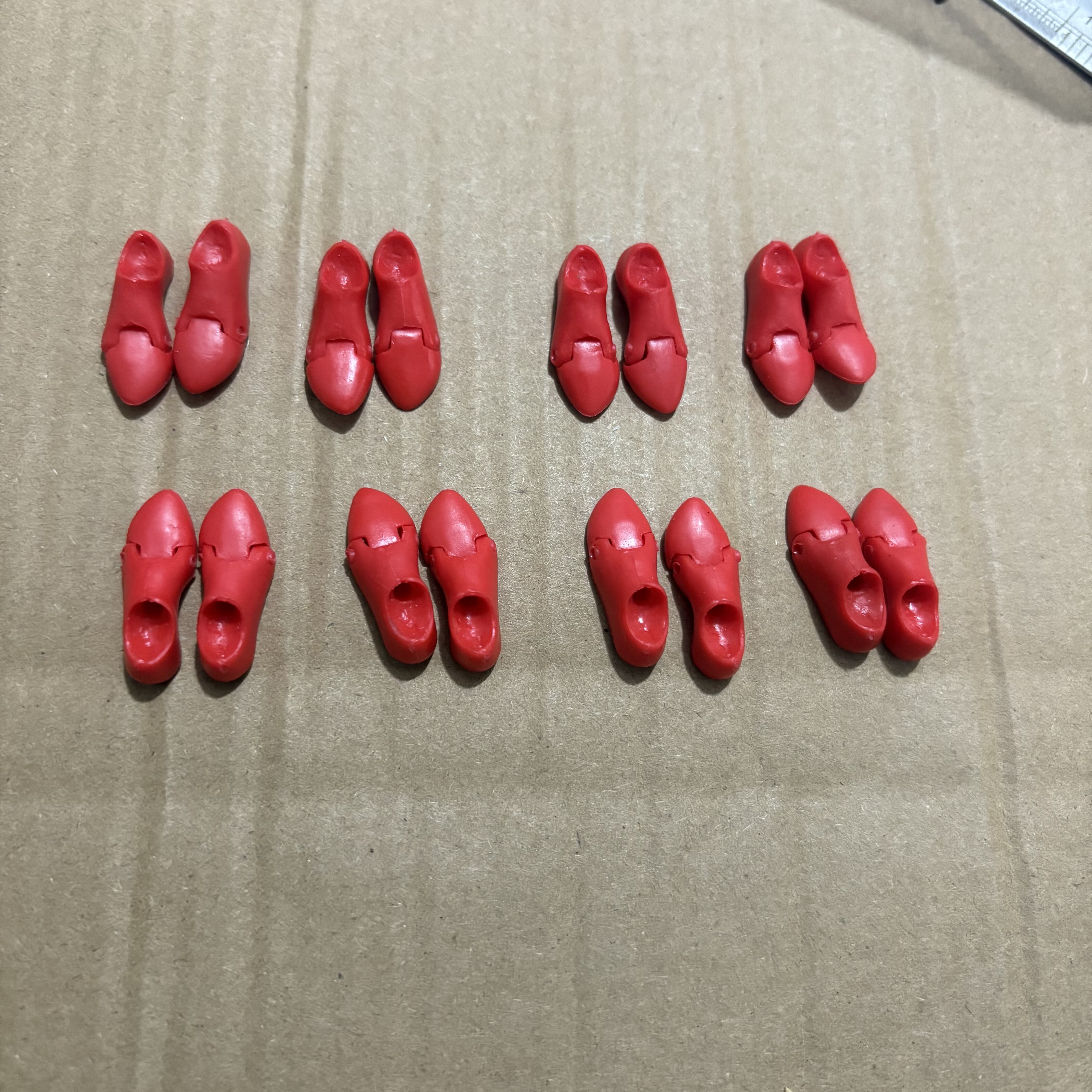 3.5元1双国版手办散货约1/12可动人偶脚鞋配件废品零件改装材料