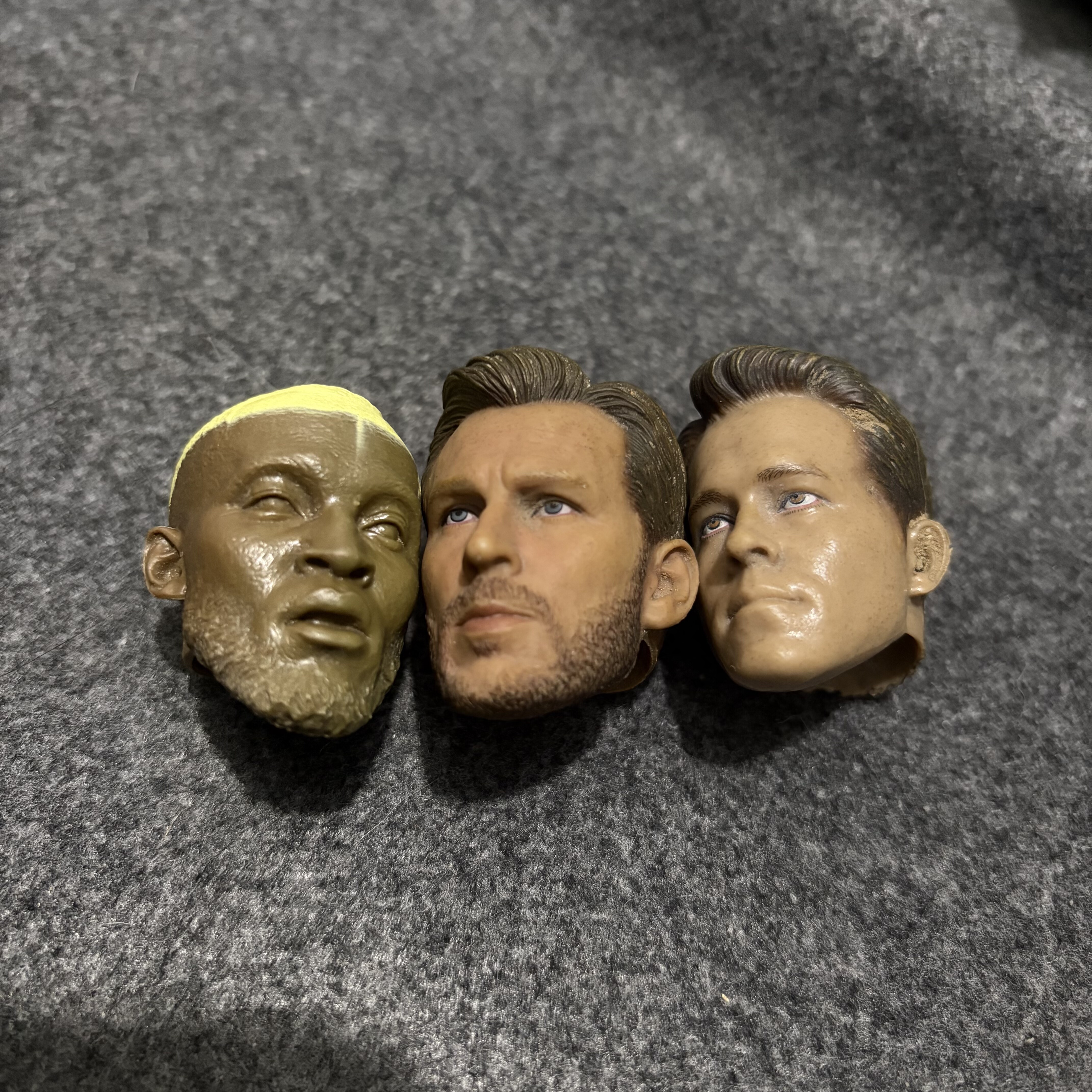 10元3兵人散货欧美兵人1/6男头雕半成品废头自己看图