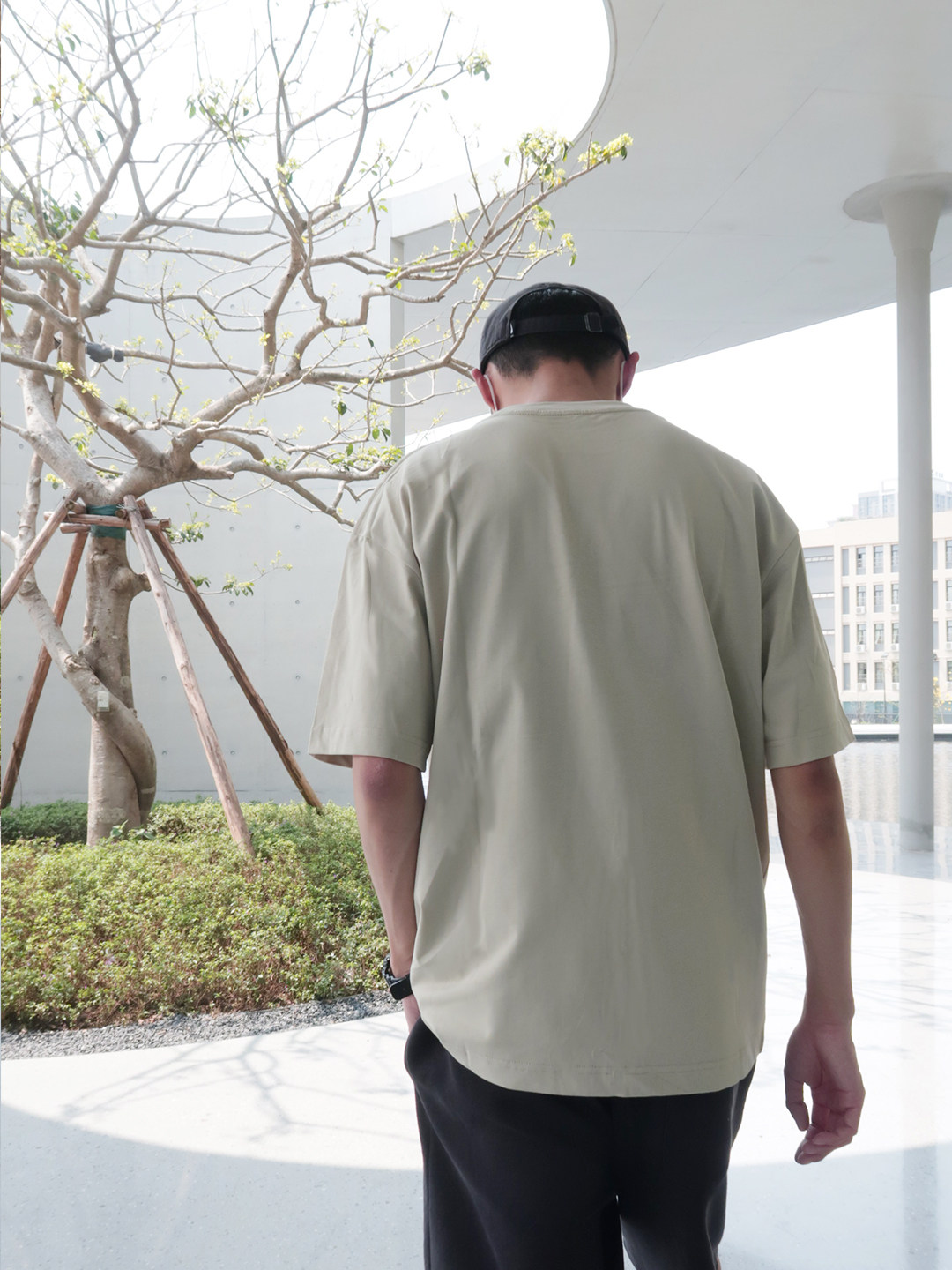 水洗透气舒适短袖休闲T恤男士