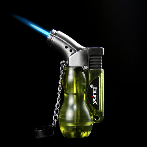 透明便携充气防风直冲打火机