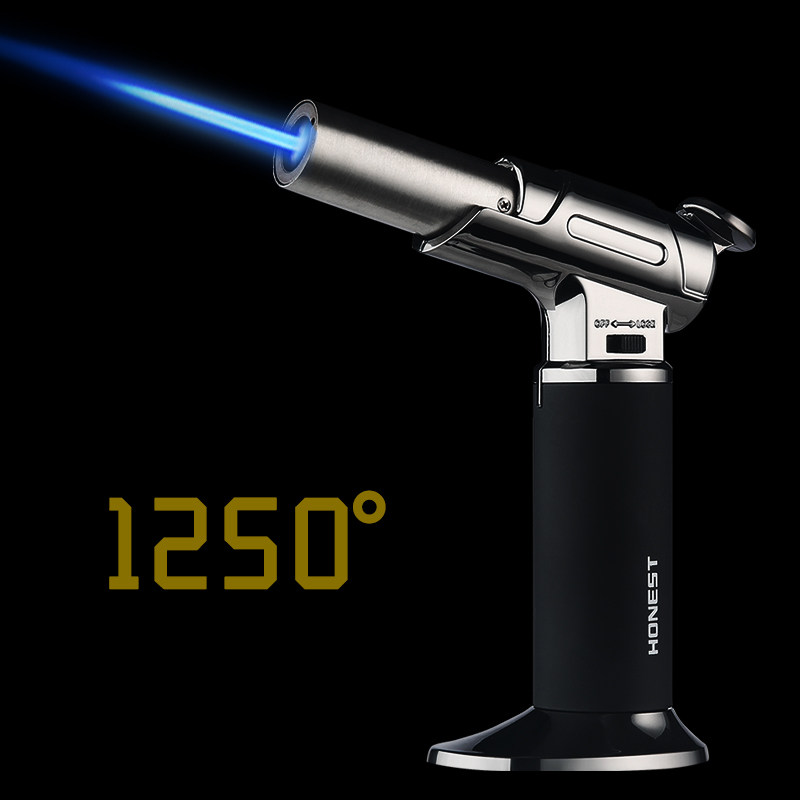 直冲打火机防风创意个性点烟器小焊枪充气打火器家用点火枪喷火枪