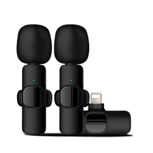 无线麦克风领夹式收音麦直播主播录音设备夹领式拍视频口播变声器
