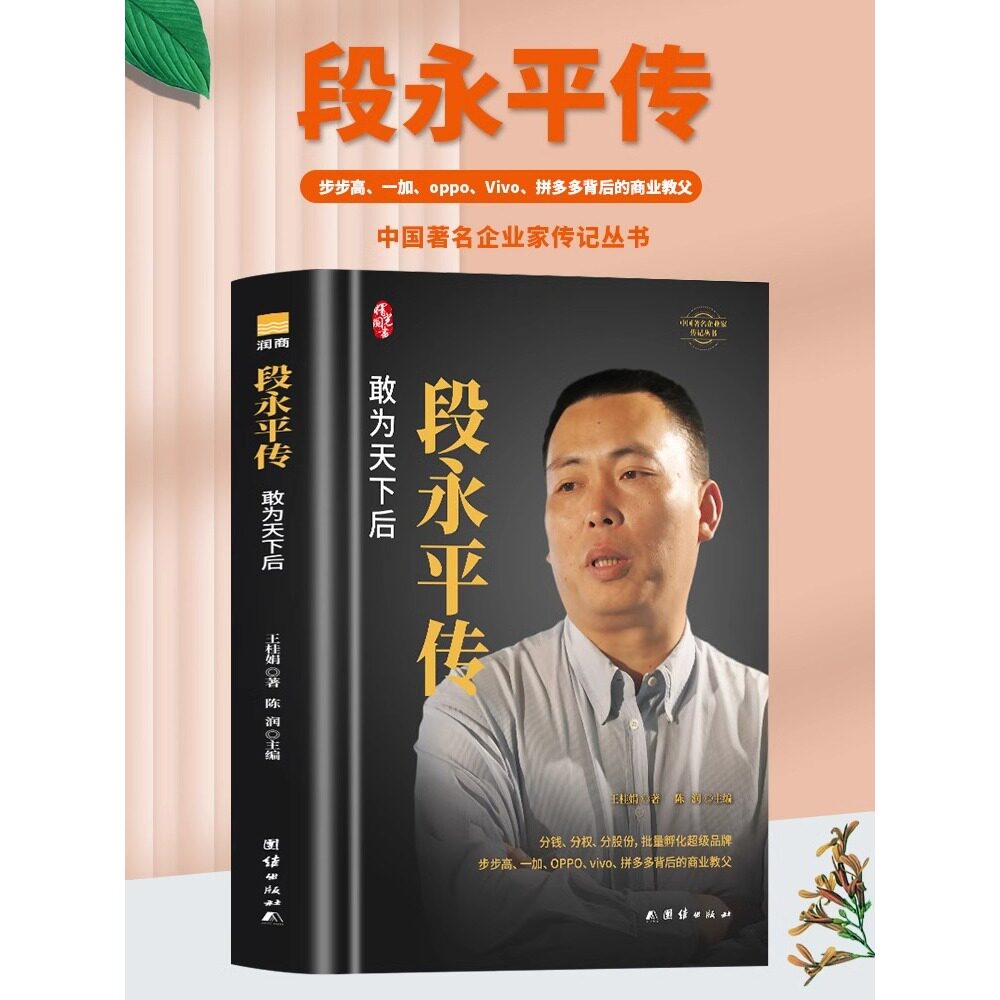 段永平传 抖音同款精装版 敢为天下后 中国著名企业家传记丛书 陈