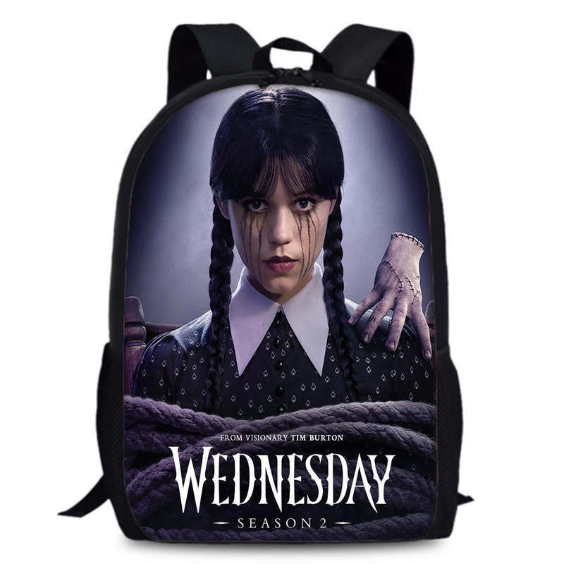 星期三第二季背包儿童书包 Wednesday Season 2大容量双肩书包