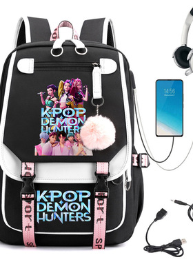 HUNTRX 猎魔女团韩版学生校园书包户外旅行双肩背包 跨境热销