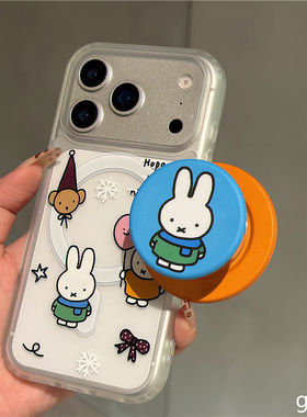 适用opporeno14/13手机壳Findx9/8/7/6/5/3雪花米菲兔k13k12k11磁吸支架Reno10/9卡通可爱4se磨砂Ace2保护套