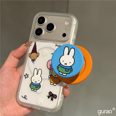 适用一加ace6/5手机壳oneplus13t/12雪花米菲兔1+Ace3磁吸支架2v网红超火11R磨砂10T女9R卡通可爱8/7pro/6p壳