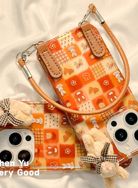 适用魅族21手机壳meizu20宫格爱心毛茸兔18x秋冬毛绒17pro可背斜挎16th手绳note卡通可爱少女classic清新时尚