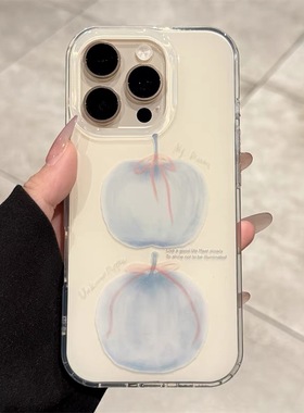 适用小米15手机壳turbo4红米note14/13/12蓝色晕染苹果civi3/2/4pro网红超火11T/10/9/8夏日清新max简约mix