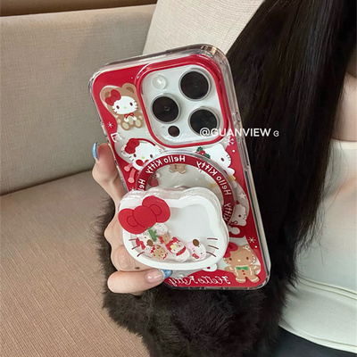 适用realme13/12/11/10s真我gt8pro/neo7/6手机壳GT2/5雪人kt磁吸v11v23v25摇摇乐支架q2Q3Q5高级v30v60女壳