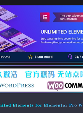 Unlimited Elements for Elementor Pro WP插件 Elementor 元素包