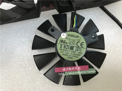 全新华硕GTX 1060-O3G-SI 显卡双风扇 T128010SH 12V显卡散热风扇