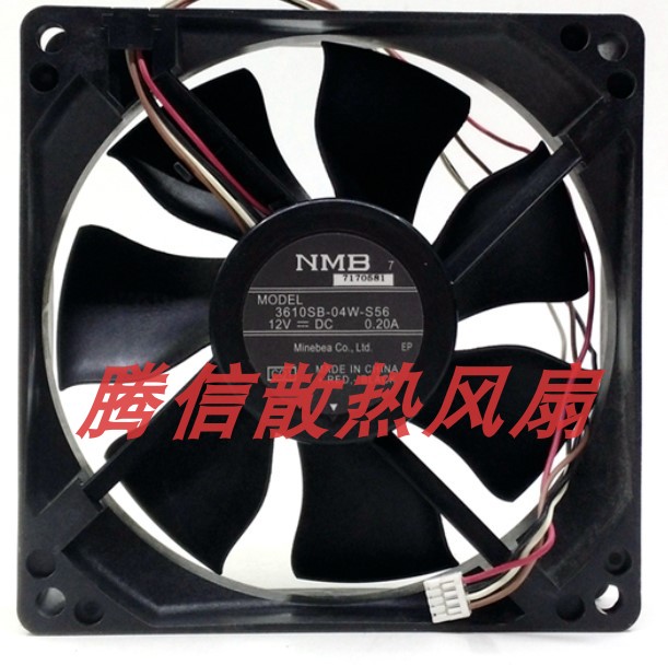 NMB-MAT 9025 12V 0.20A 3610SB-04W-S56 9CM 设备散热风扇