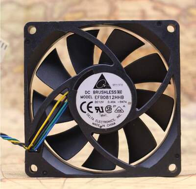 台达DELTA EFB0812HHB 8015 12V 0.40A 8厘米 PWM调速大风量风扇