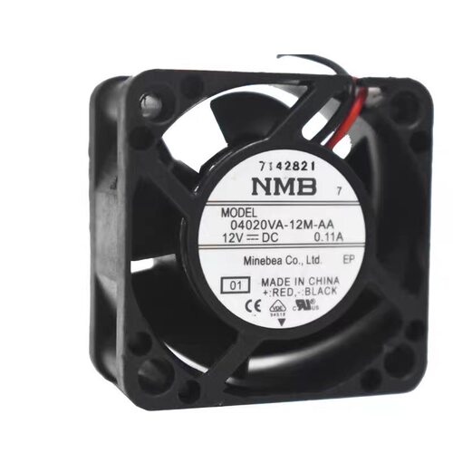 原装NMB 04020VA-12P/M/N-BA/AA12V 0.17A 4020 4CM机床散热风扇