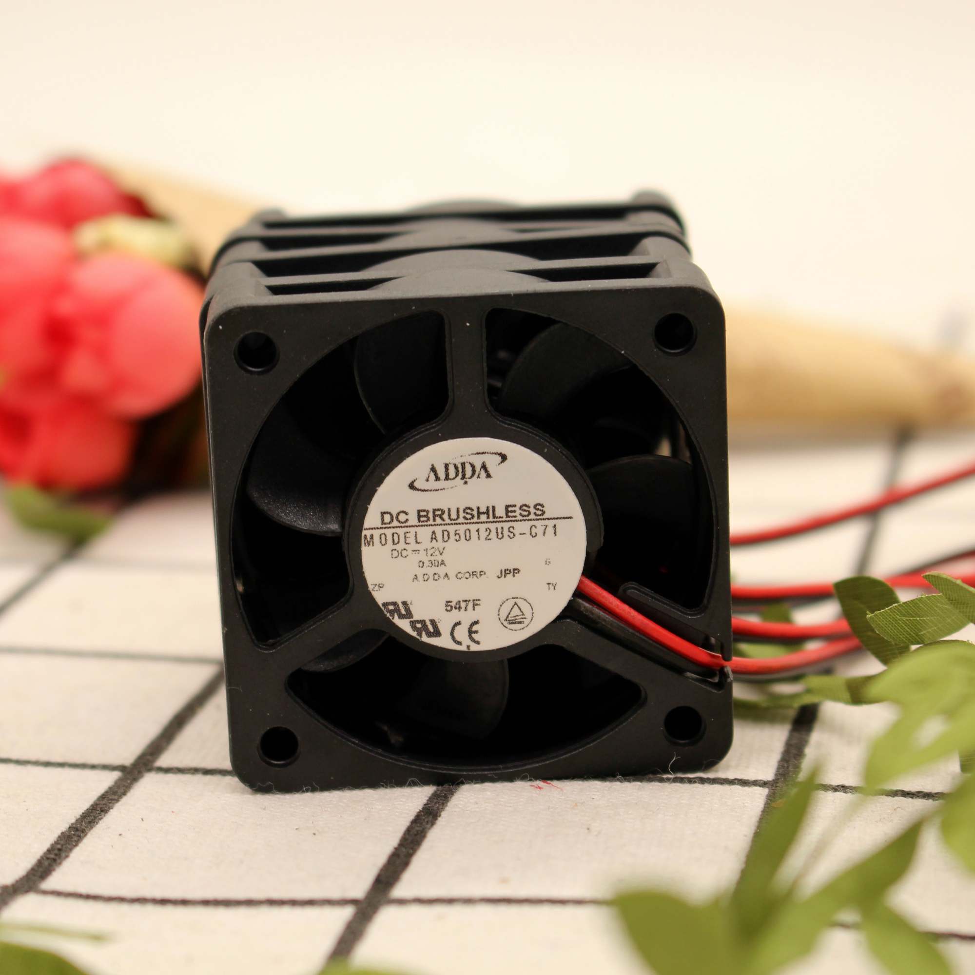 ADDA散热风扇AD5012US-C71充电机专用5020/12V超高速大风量防堵转