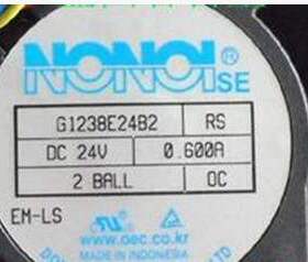 G1238E24B2 24V 0.600A南韩NONOI 120*120*38大风量轴流风扇12038