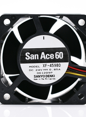 原装三洋SANYO XF-45980 6038 24V 0.85 6CM 四线PMW大风量风扇